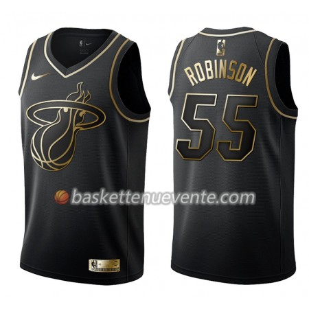 Maillot Basket Miami Heat Duncan Robinson 55 Nike Noir Gold Edition Swingman - Homme